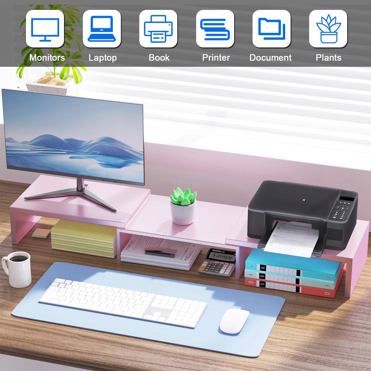 OUTIOE Dual Monitor Stand Riser