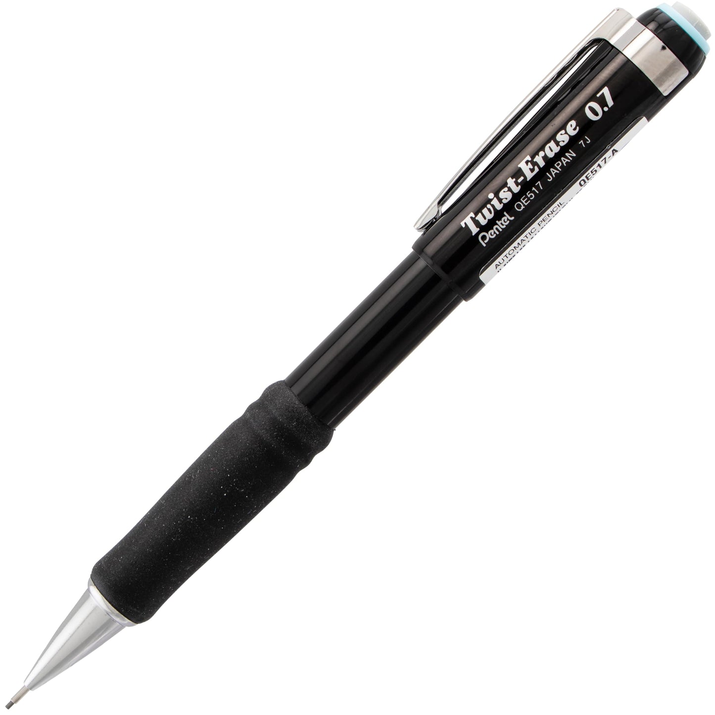 Pentel Twist-Erase III Mechanical Pencil, (0.9mm), Bold Line, Black Barrel, Pack of 4 (QE519BP4A)