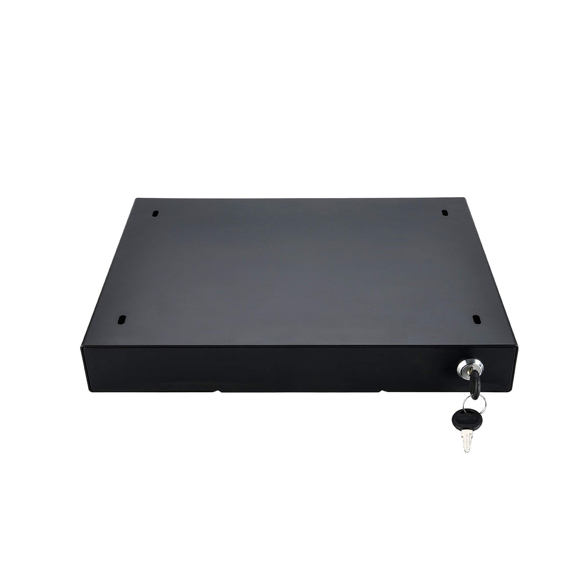 VWINDESK 14 inch Slim Under Desk Pull-Out Storage Office Mounted Sliding Metal Drawer For Standing