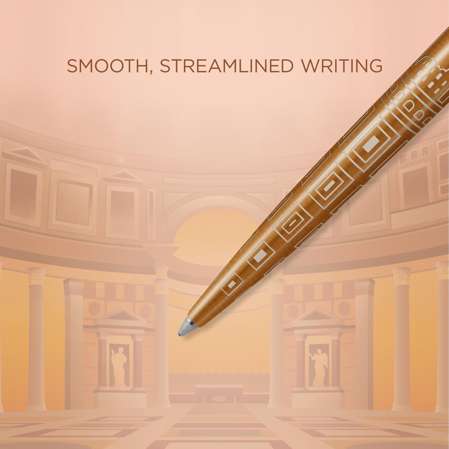 Parker Jotter Ballpoint Pen | Special Edition | Rome Bronze CT | Medium Point with Blue Ink | Gift