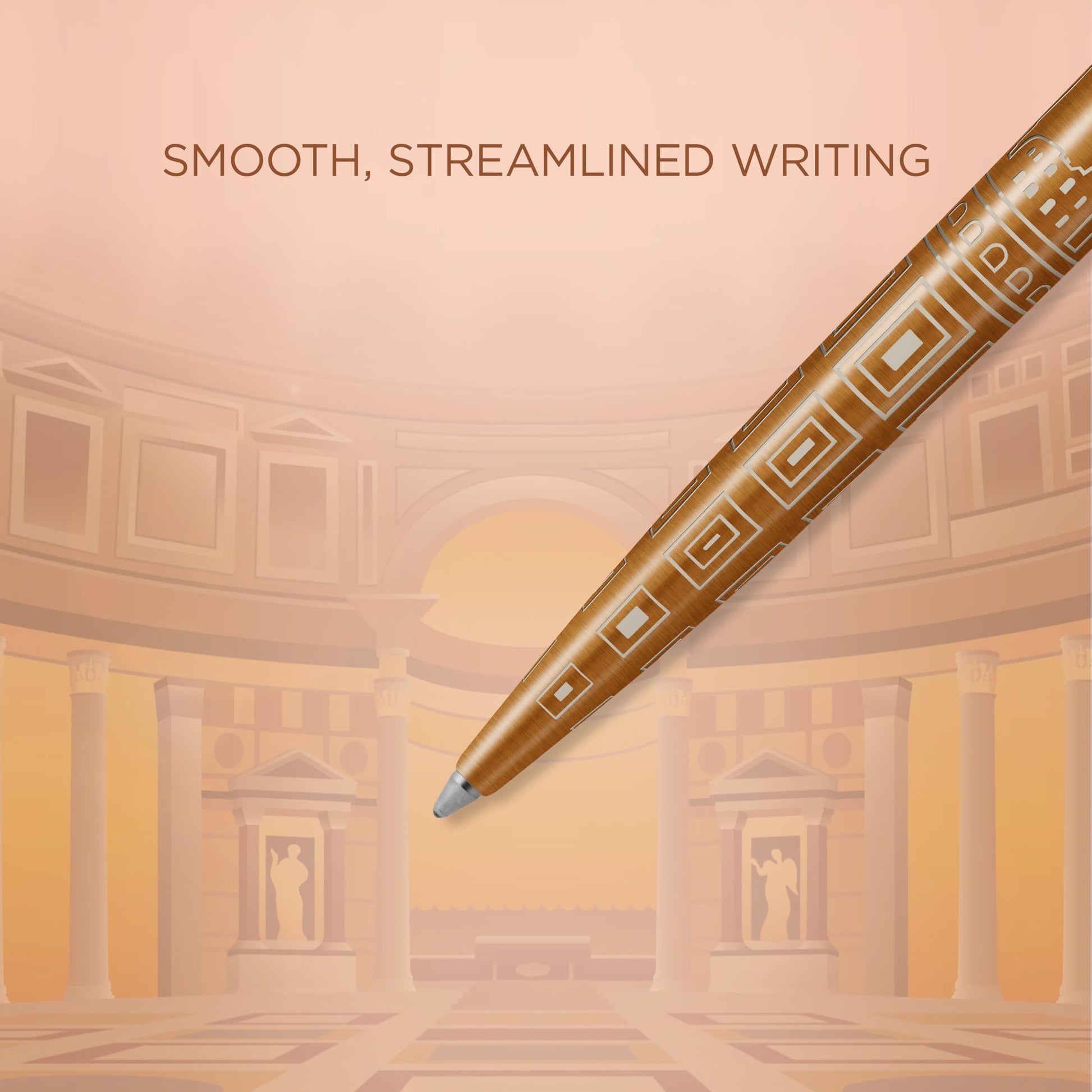 Parker Jotter Ballpoint Pen | Special Edition | Rome Bronze CT | Medium Point with Blue Ink | Gift