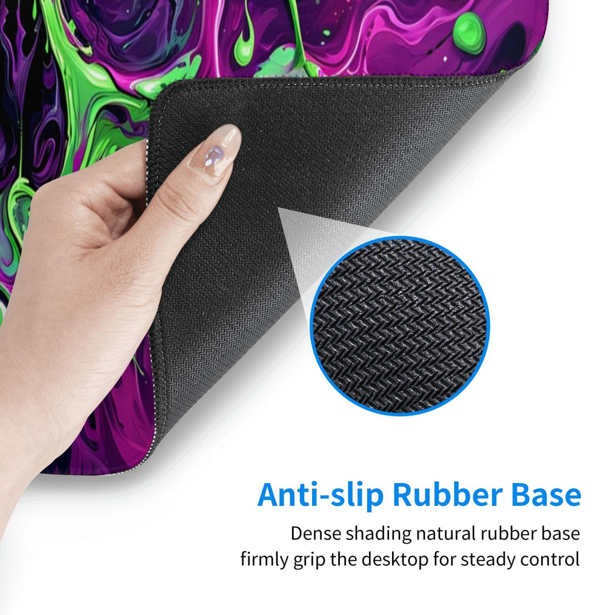 Gaming Mouse Pad Desk Pad,Extended Big Mouse Pad,31.5x11.8 Inch Long Computer Keyboard Mouse Mat