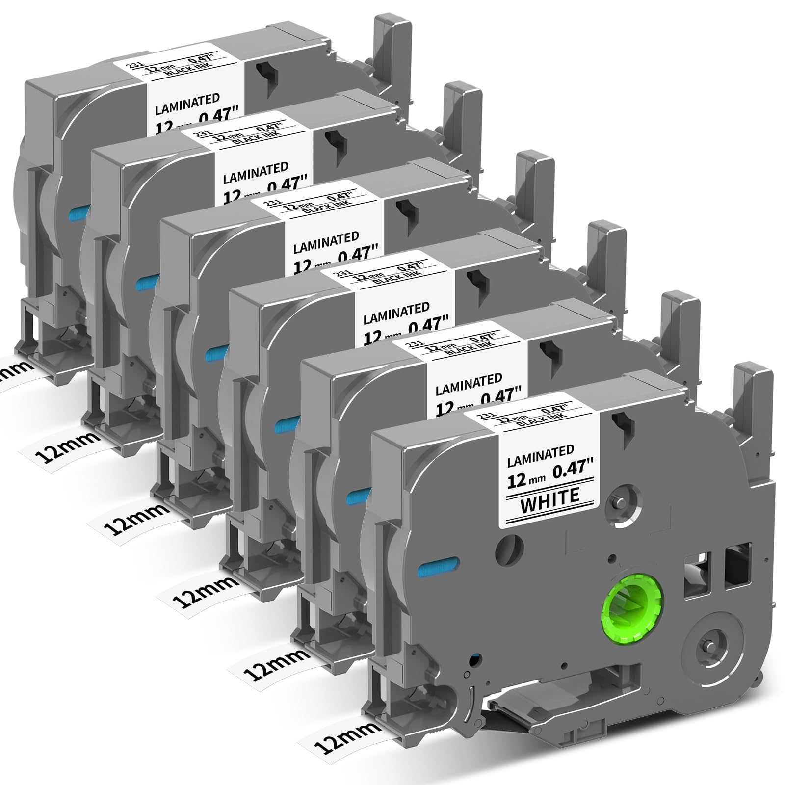 Replacement for Brother P-Touch Label Maker Tape Refill TZe-231 TZe231