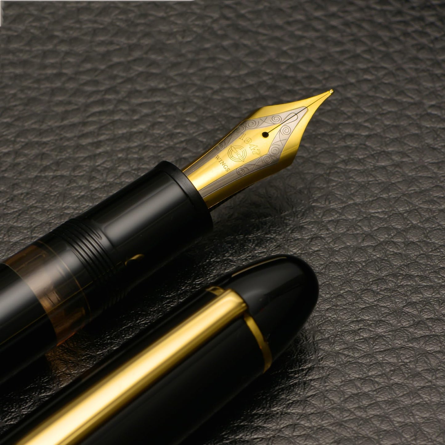 Wikult Yongsheng Junlai 630 Acrylic Fountain Pen, Size 8 Medium Nib with Piston Filling System