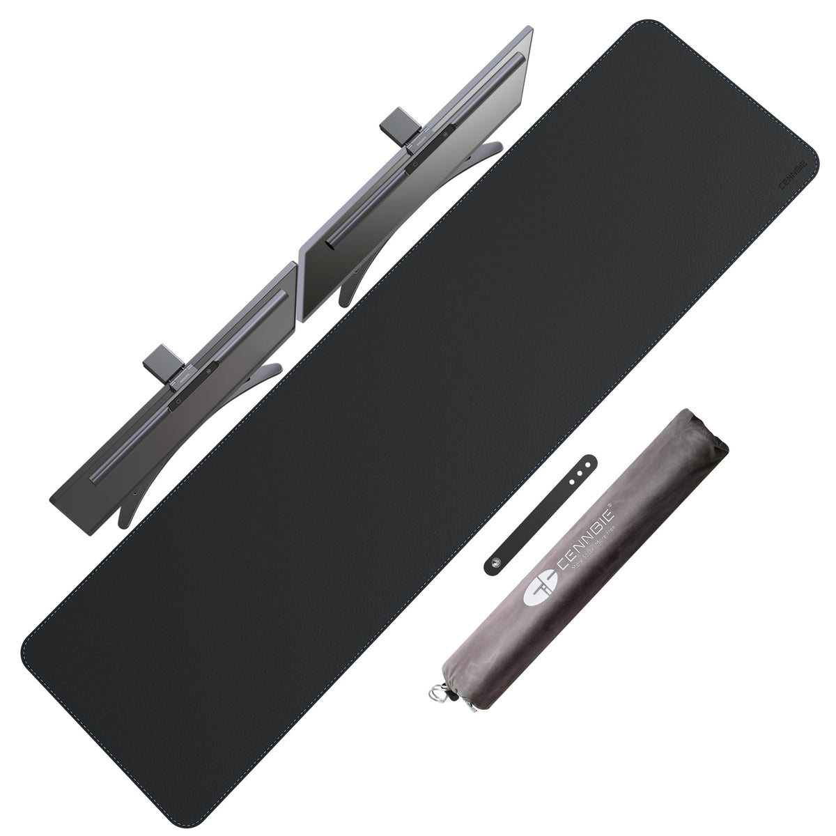 CENNBIE Leather Desk Mat Protector, 59" x 16"Desk Mat on top of desks