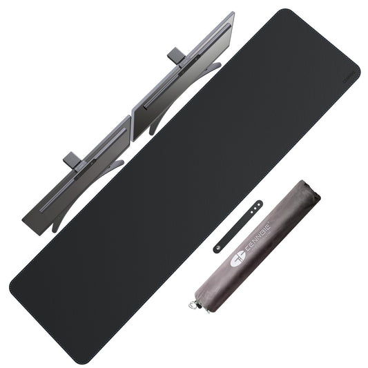 CENNBIE Leather Desk Mat Protector, 59" x 16"Desk Mat on top of desks