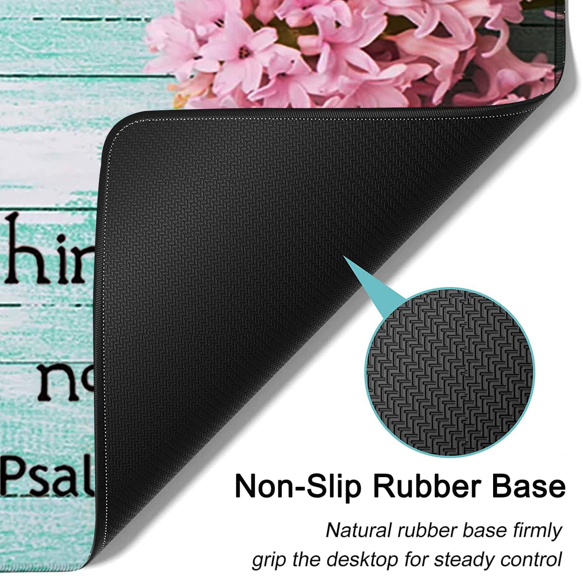 Large Mouse Pad, Extended Office Desk Pad, 31.5x11.8in, Ergonomic Memory Foam Mouse Wrist Rest