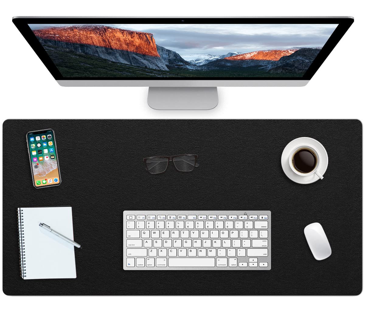 ProValley Non-Slip Desk Pad Waterproof PVC Leather Desk Table Protector on Top of Desks Large Mouse