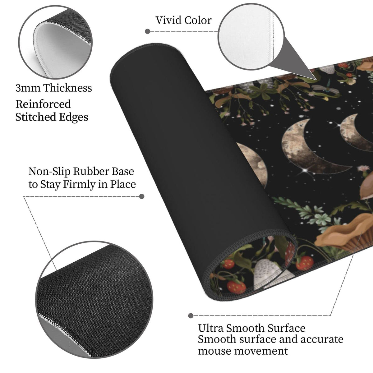 Galaxy Mouse Pad XL Extended Desk Mat, Computer Mousepad