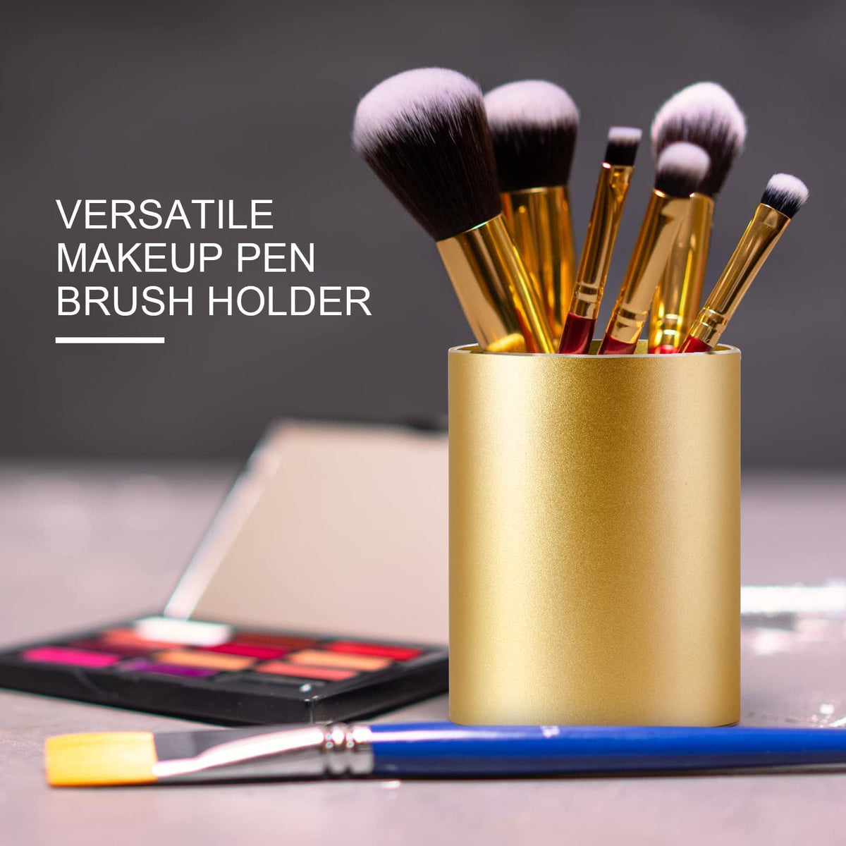 Boershun Pen Holder for Desk, Metal Desk Pen Cup, Desktop Pen Organizer and Pencil Cup for Office