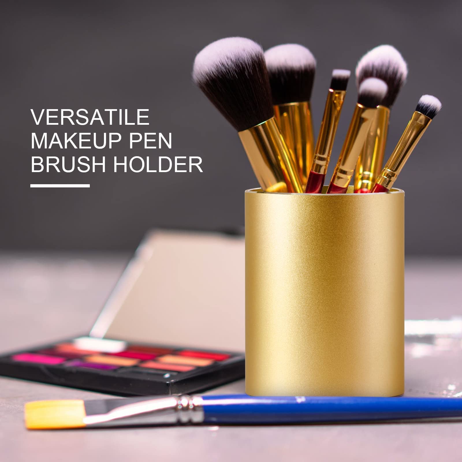 Boershun Pen Holder for Desk, Metal Desk Pen Cup, Desktop Pen Organizer and Pencil Cup for Office