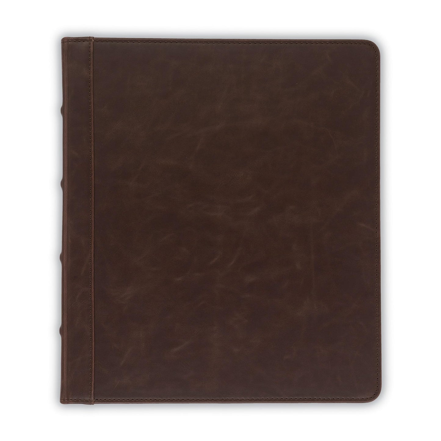 Samsill Vintage Leather Binder, 0.5 Inch Round Ring (Holds 100 Sheets), Letter Size 8.5x11
