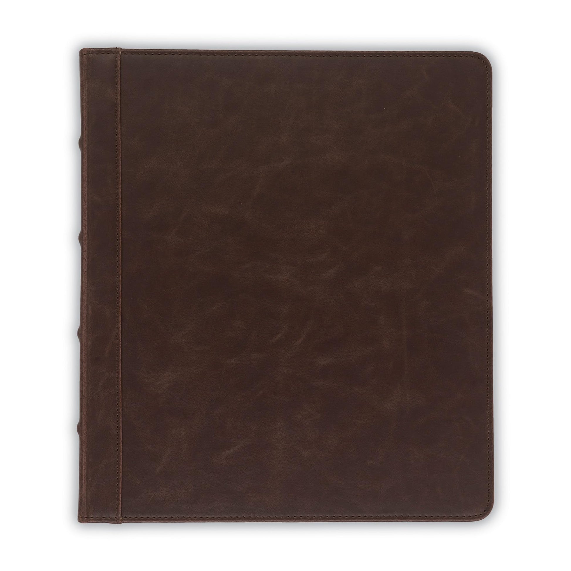 Samsill Vintage Leather Binder, 0.5 Inch Round Ring (Holds 100 Sheets), Letter Size 8.5x11