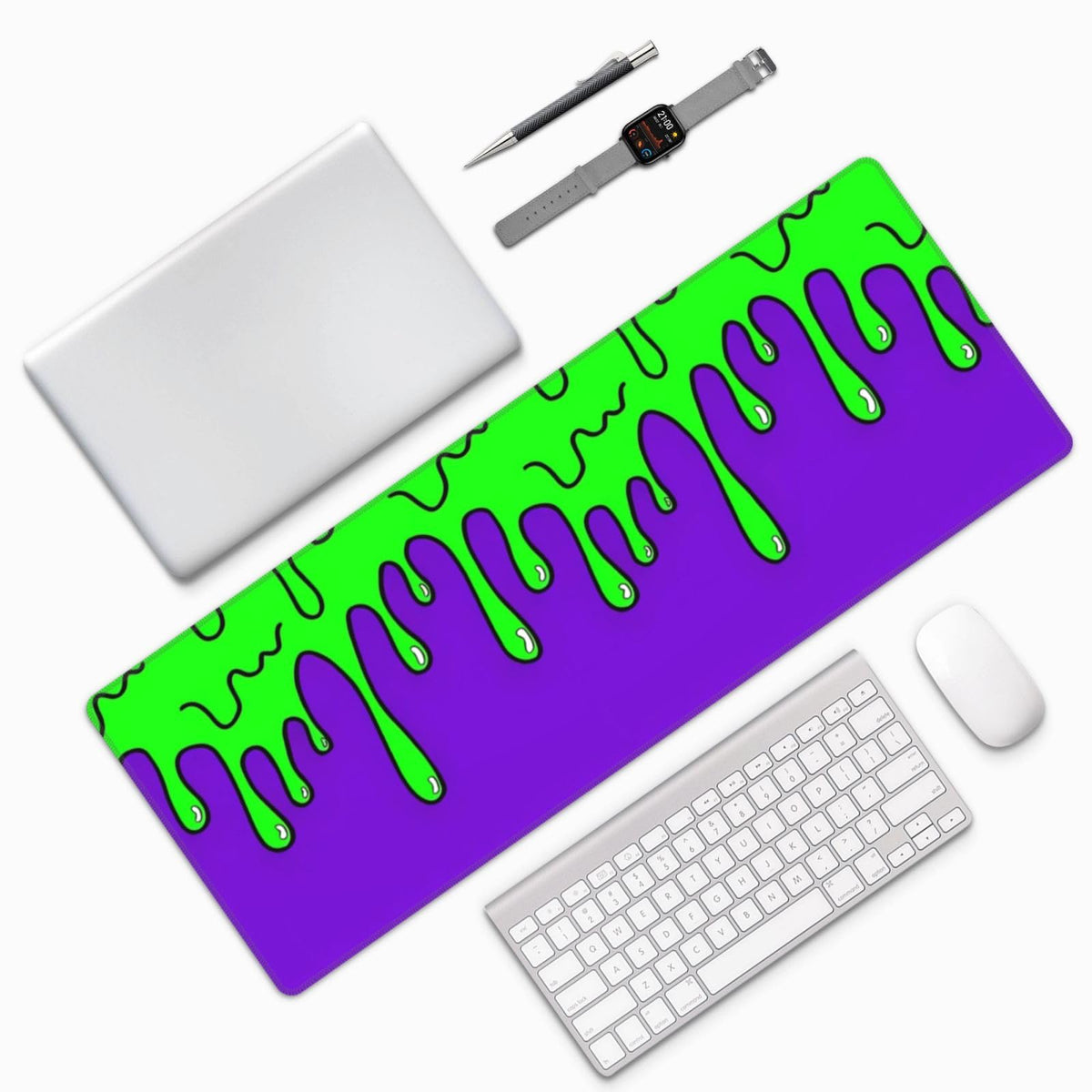 Gaming Mouse Pad Abstract Dripping Design Desk Mat Desk Pad Large Gaming Mouse Pad E-Sports Office