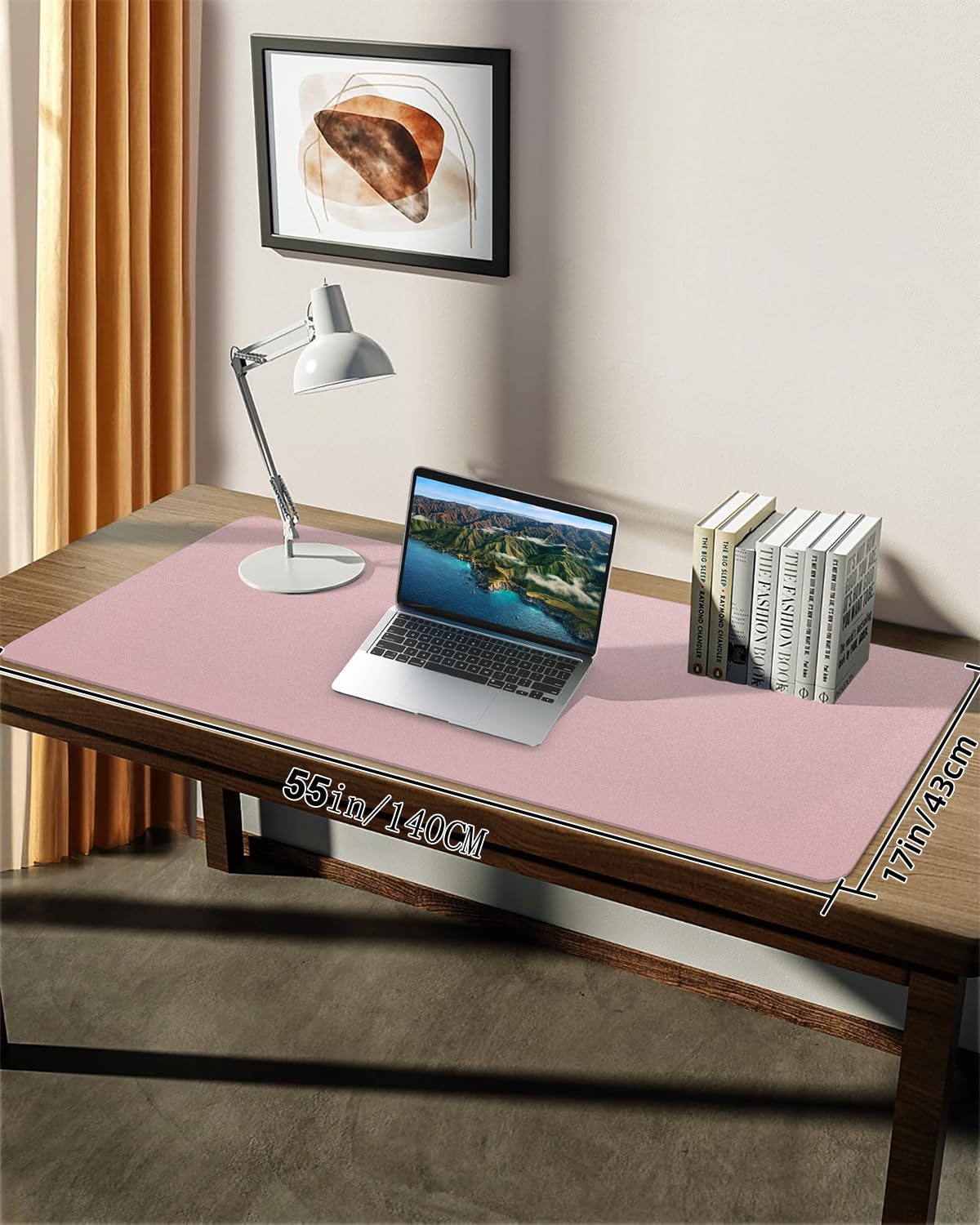 Extra Large Leather Desk Protector, Office Mat, Mouse & Laptop Pad, Non-Slip Blotter, Waterproof