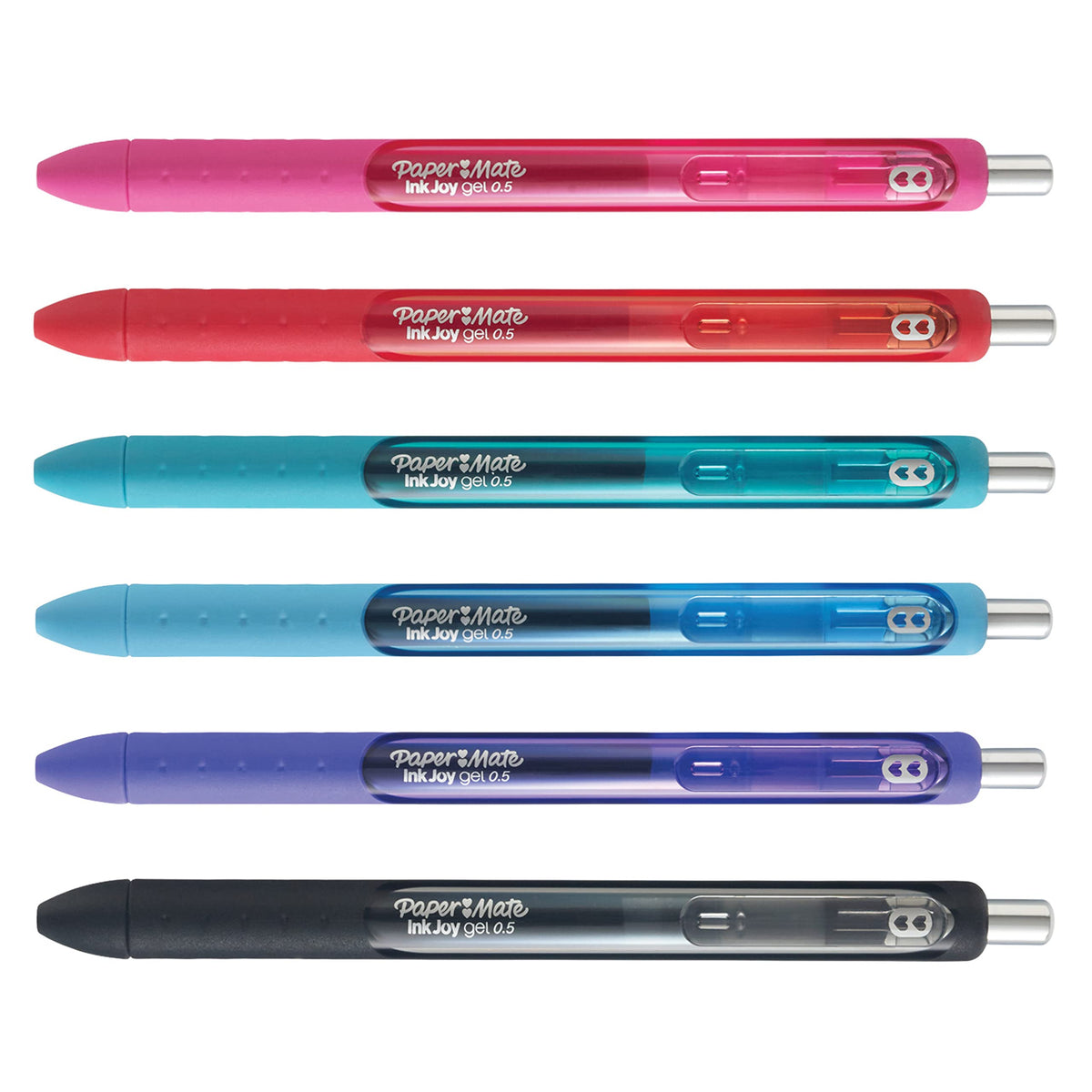 Paper Mate InkJoy Gel Pens, Fine Point, Assorted Colors, 6 Count