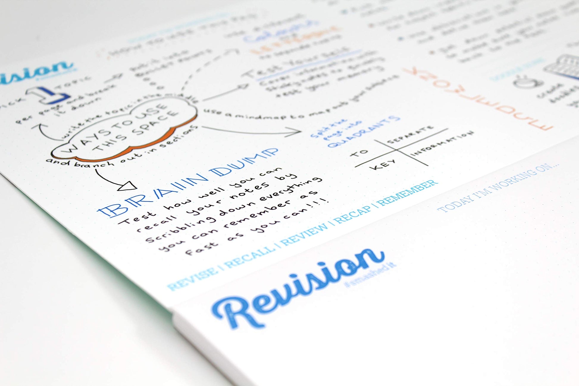 Silvine Luxpad Revision and Study Desk Pad, 36 x 23cm