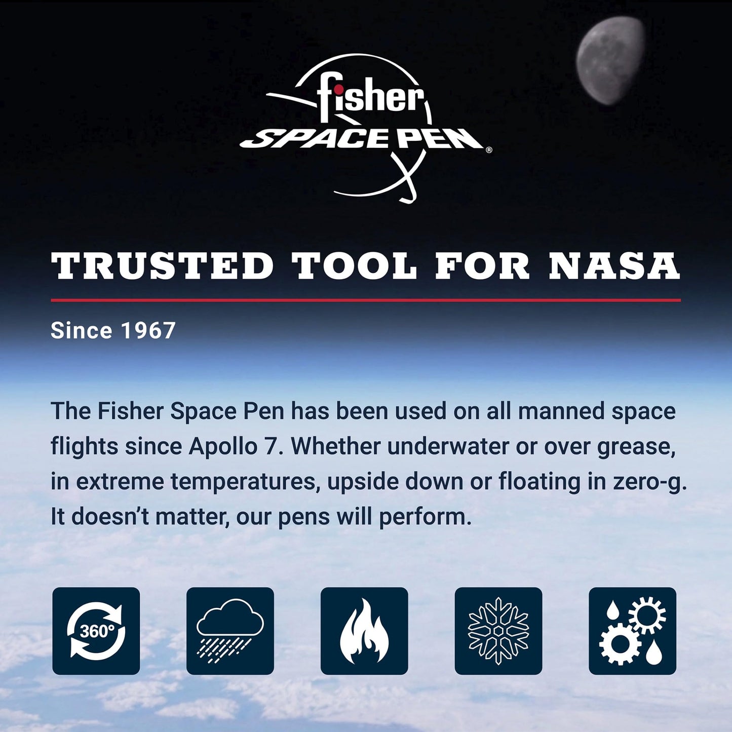 Fisher Space Pen Law Enforcement Cap-O-Matic Pen, Black Ink, Gift Box