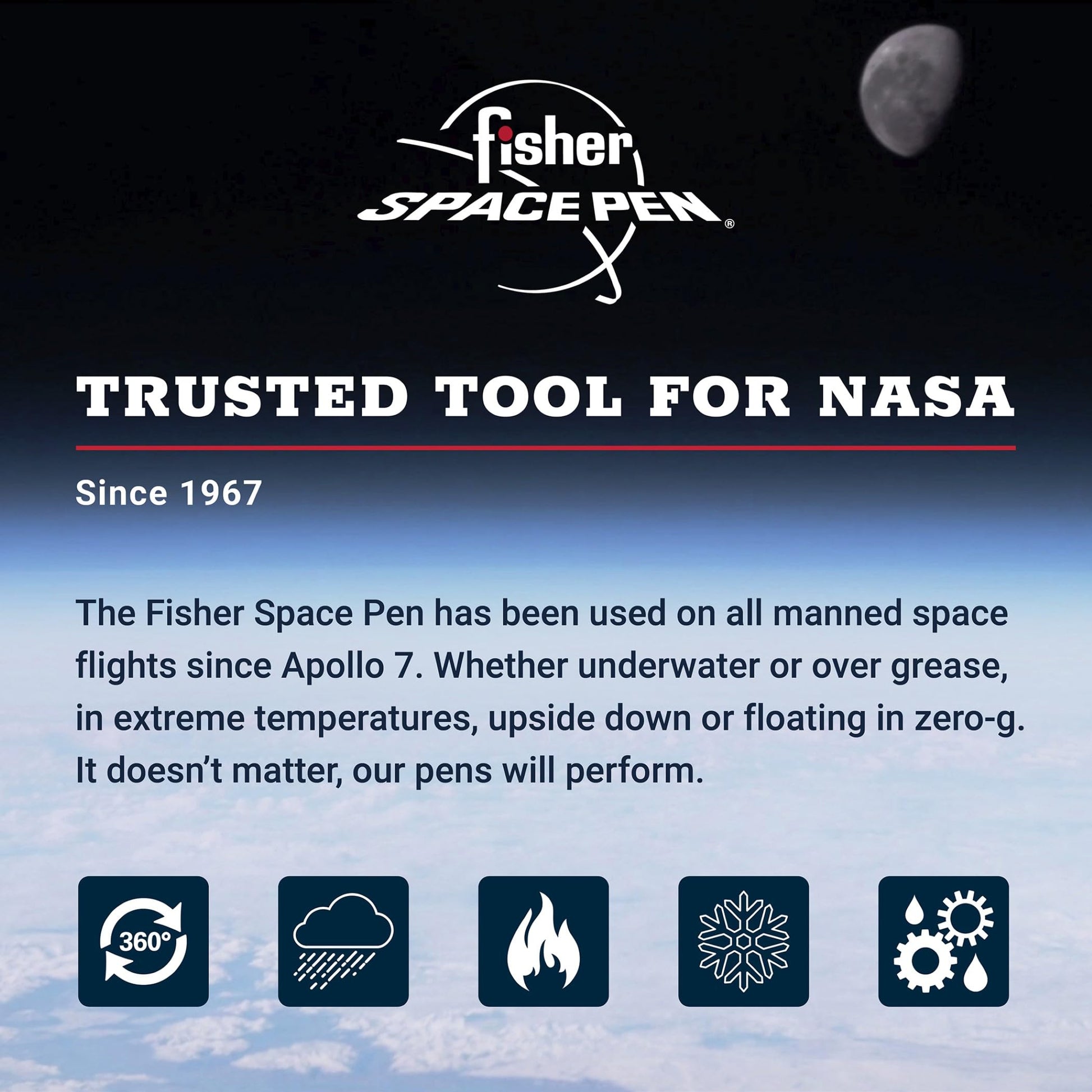 Fisher Space Pen Law Enforcement Cap-O-Matic Pen, Black Ink, Gift Box