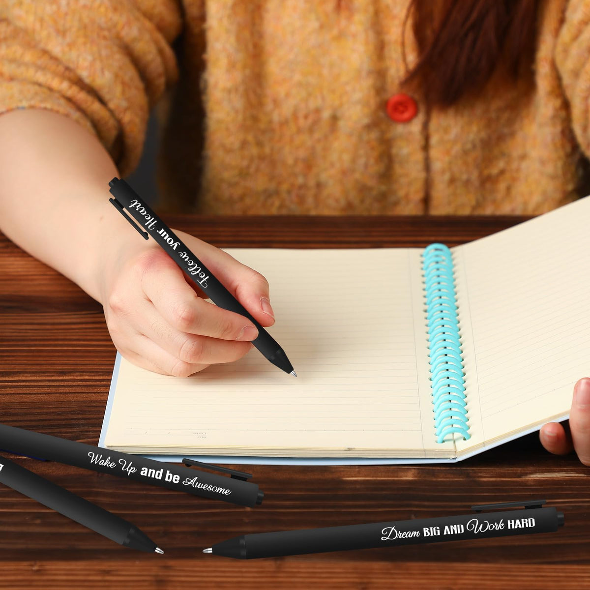 Sayglossy 80 Pcs Motivational Pens Christian Ballpoint Pens Inspirational Quotes Writing Tool Small