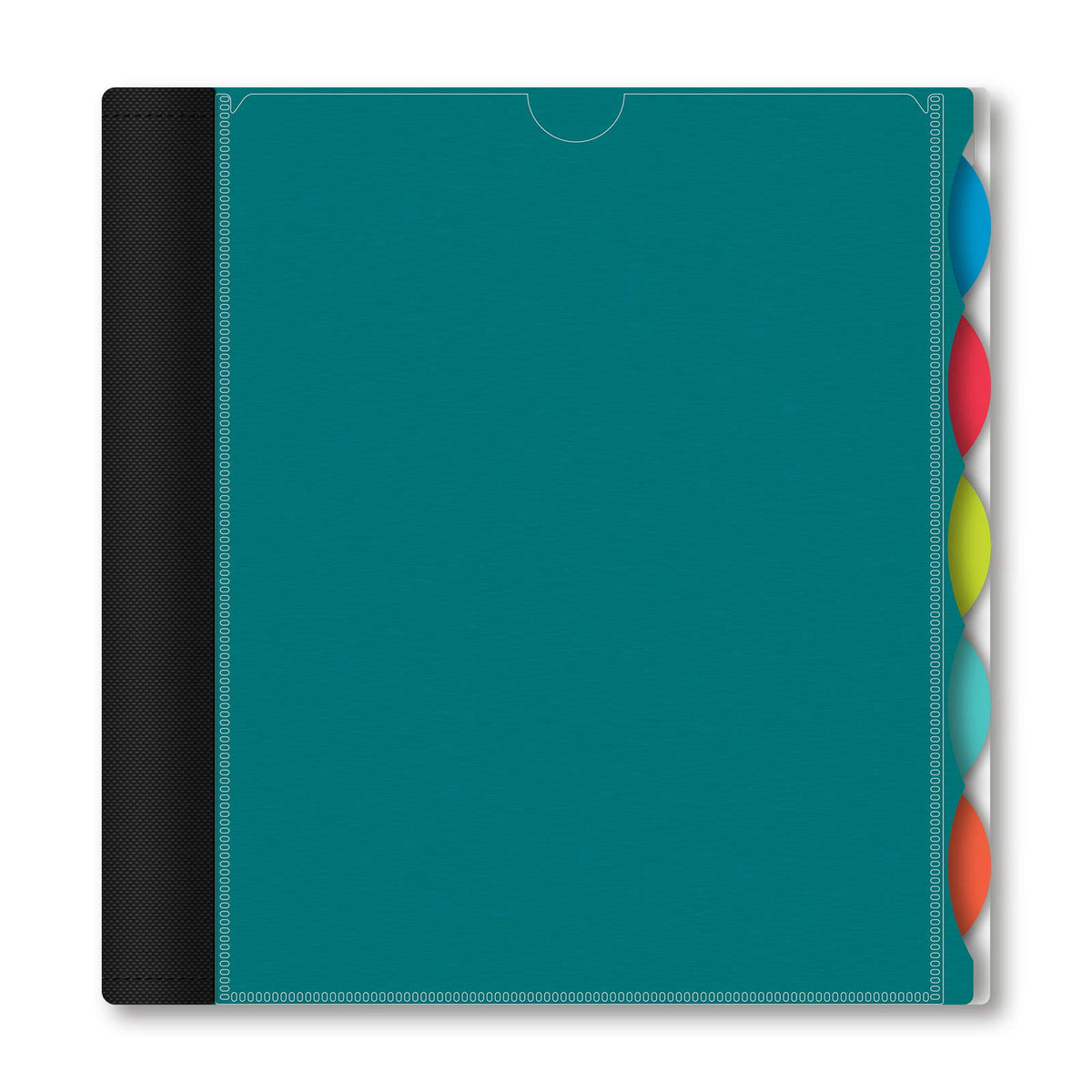 iScholar iQ+ 5-Subject Poly Cover Wirebound Notebook, College Ruled, 11 x 8.5 Inch Sheet Size, 200