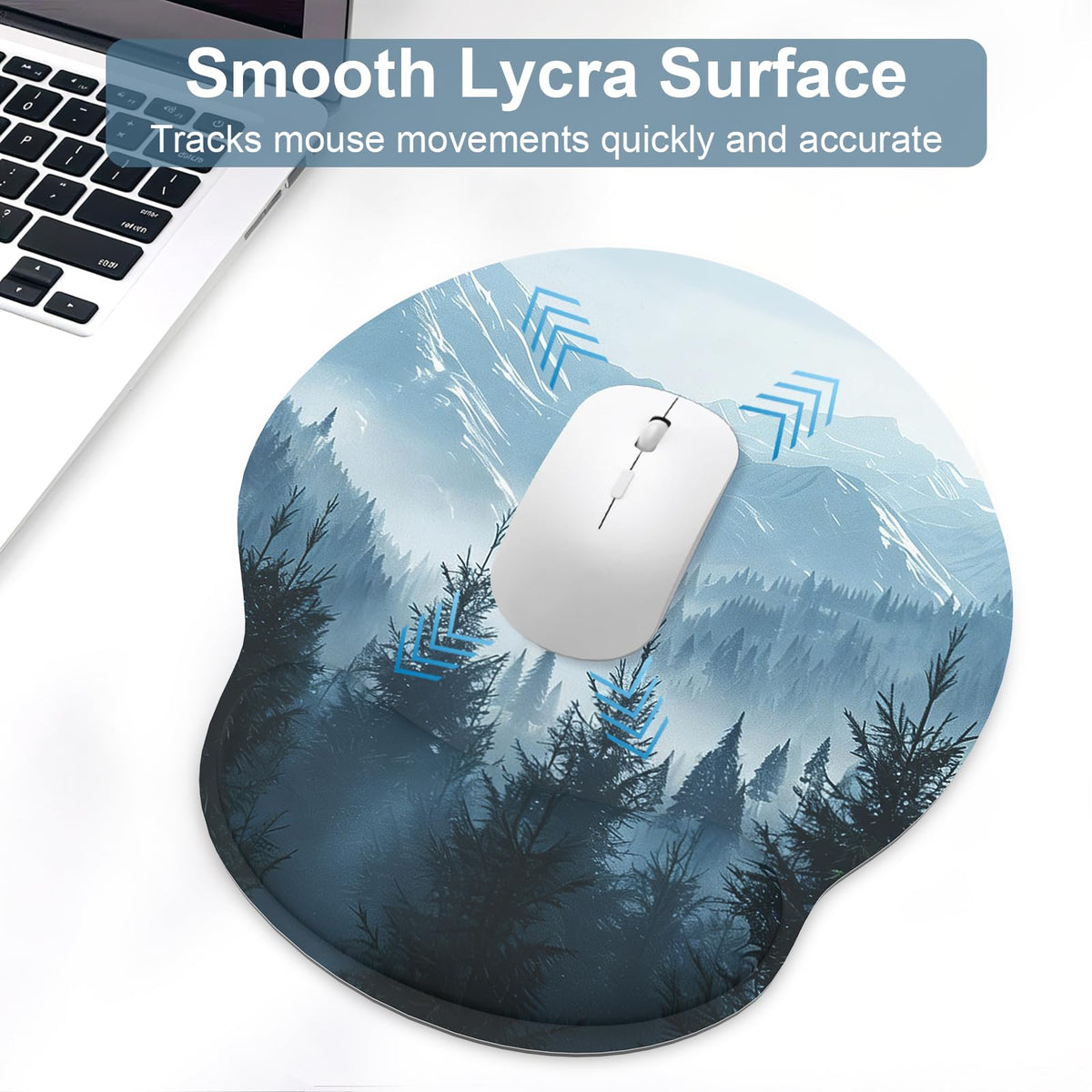 Ergonomic Mouse Pad with Wrist Rest and Keyboard Wrist Rest, Mousepad