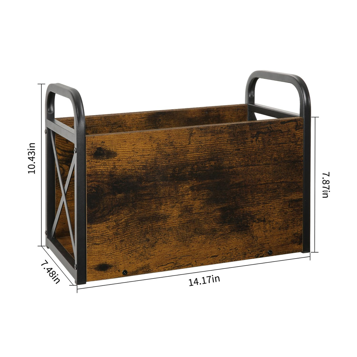 YINMIT Magazine Holder, Magazine Rack Floor, Magazine Storage Basket, Folder Organizer Bin for