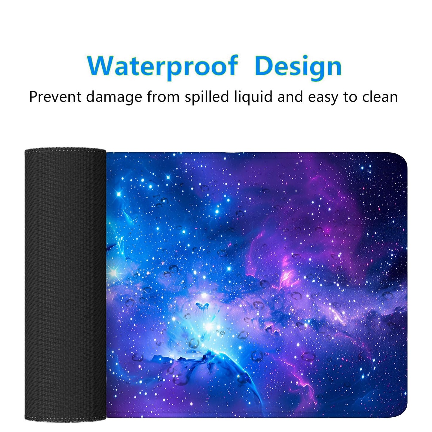 Purple Galaxy Desk Mat Space Nebula Universe XL Mouse Pad Large Mousepad Extended Laptop Keyboard