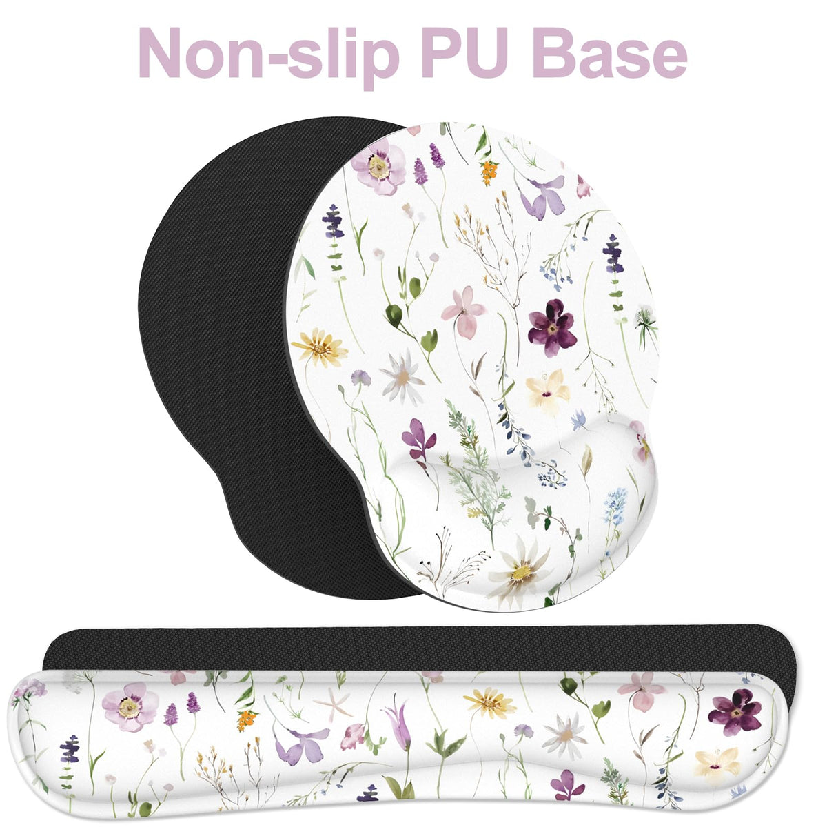 Ergonomic Mouse Pad with Wrist Rest and Keyboard Wrist Rest, Mousepad