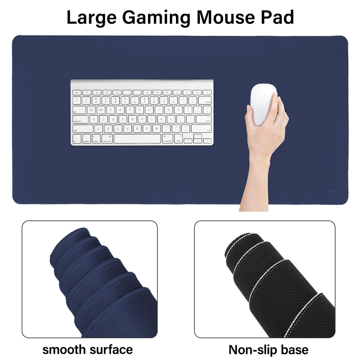 MOSISO Keyboard Mouse Pad Set, Large Gaming Mouse Pad&Keyboard Wrist Rest