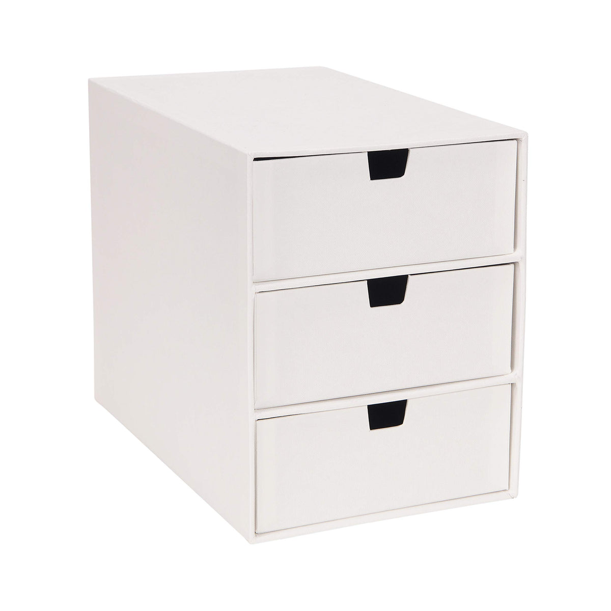 Bigso Box of Sweden Ingrid 3-Drawer Fiberboard Desk Organizer for Office Supplies and Accessories
