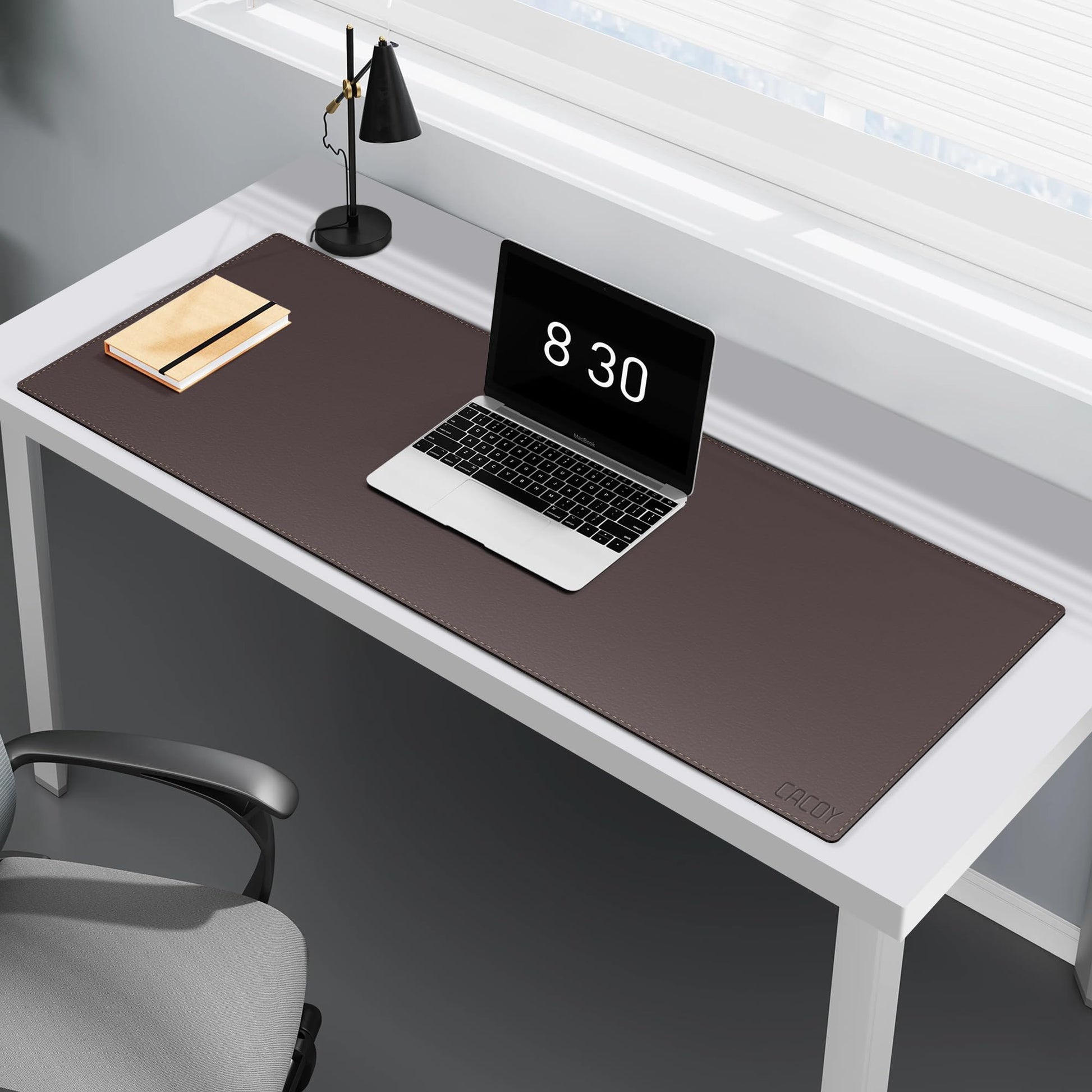 Cacoy 40" x 16" PU Leather Desk Pad Blotters, XXL Large Computer Mouse Pad for Office and Home
