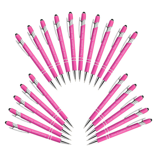 Xiuyours Personalized Custom Pens Bulk Free Engraving with Name Message Customized Ballpoint Pens