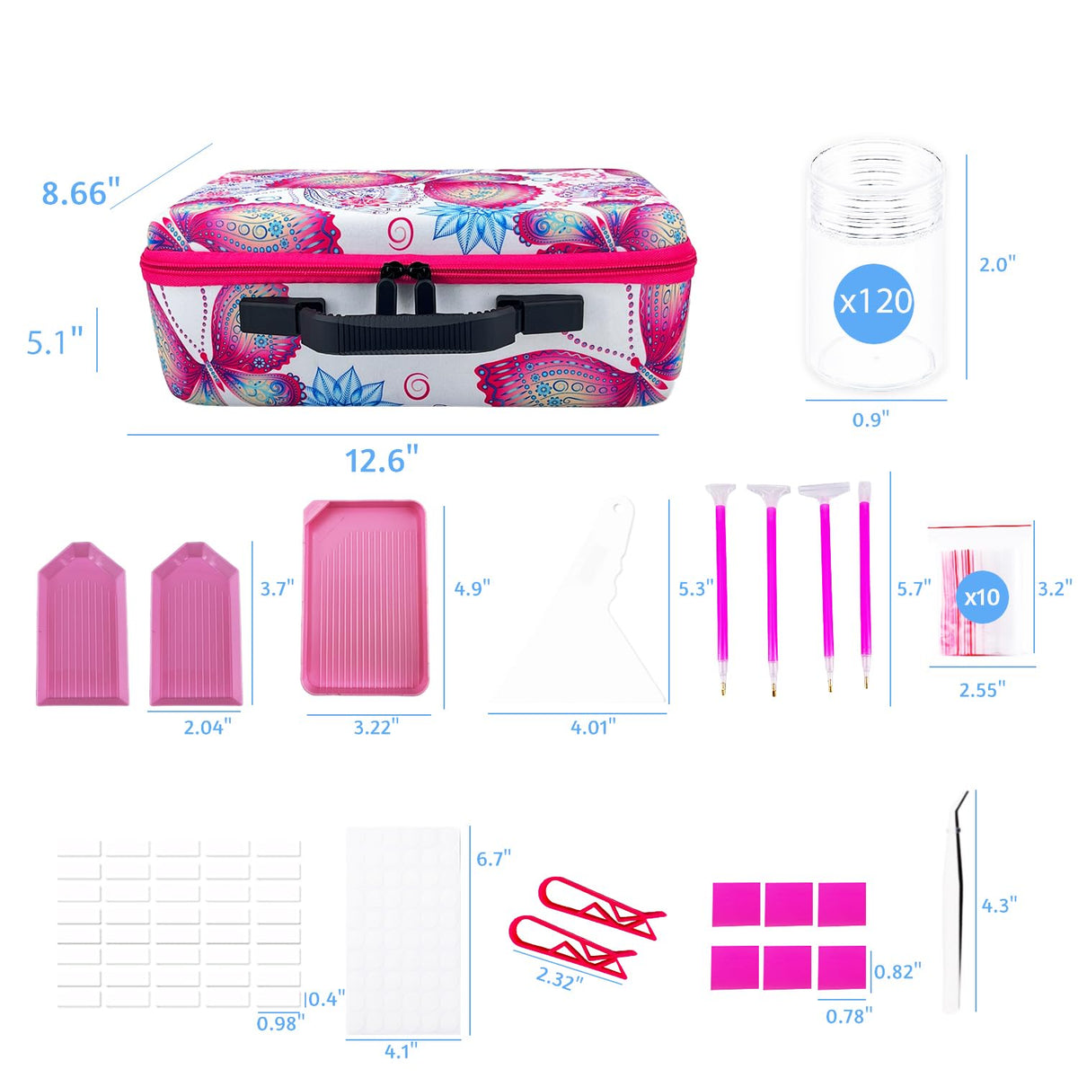 LIRUNQIU 120 Slot Diamond Painting Storage Box