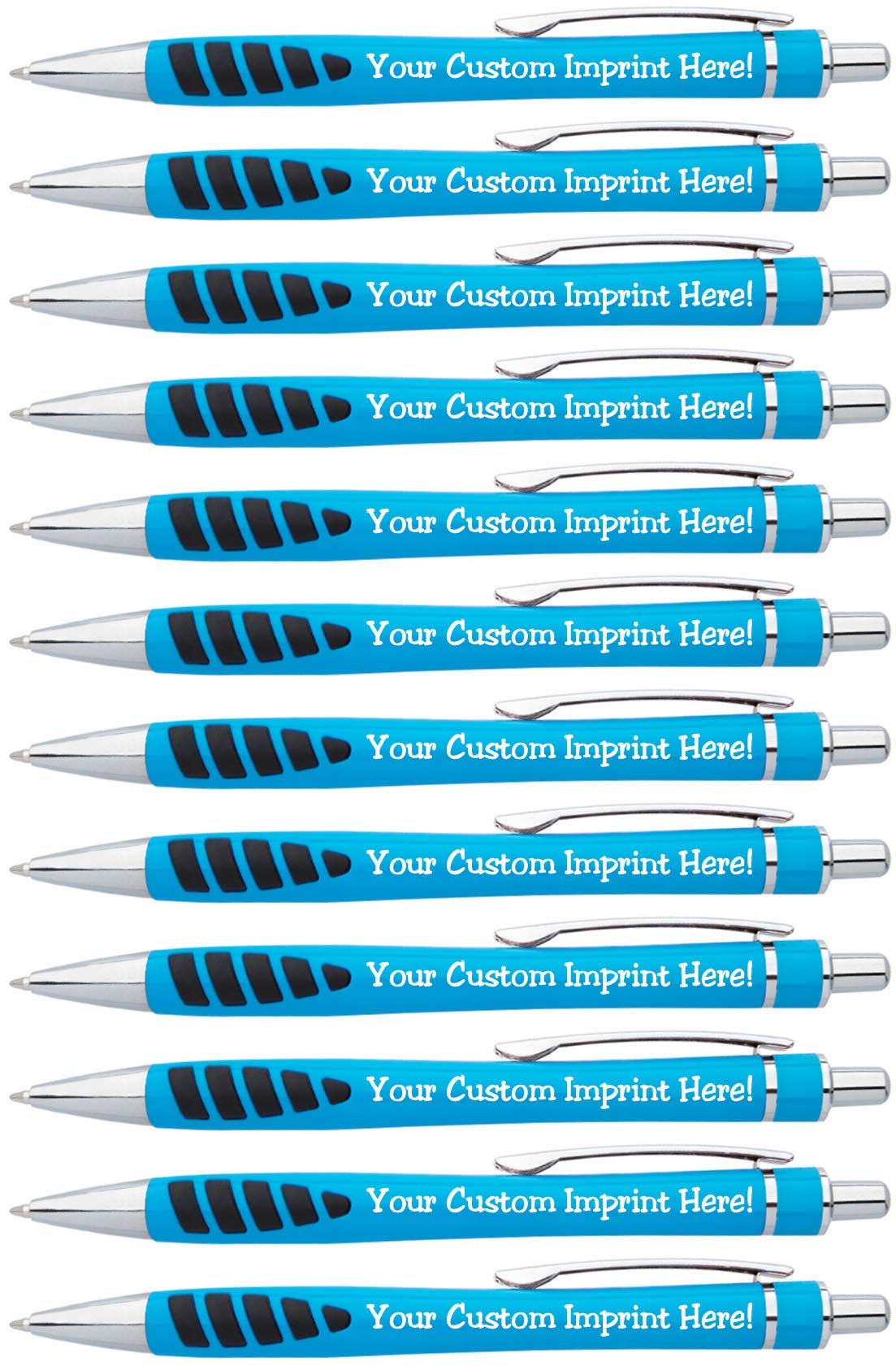 ExpressDesigns™ - Your Name or Imprint on our Custom Printed Addison Ballpoint Pen - Rubber Grip