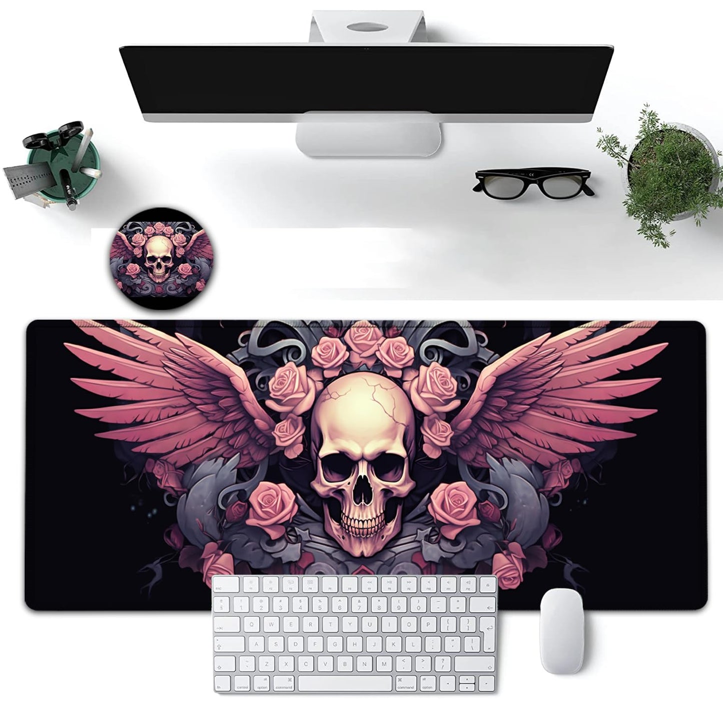 Large Mouse Pad, 31.5 x 11.8in Extended Gaming Mouse Pad with Stitched Edges, XXL Mousepad