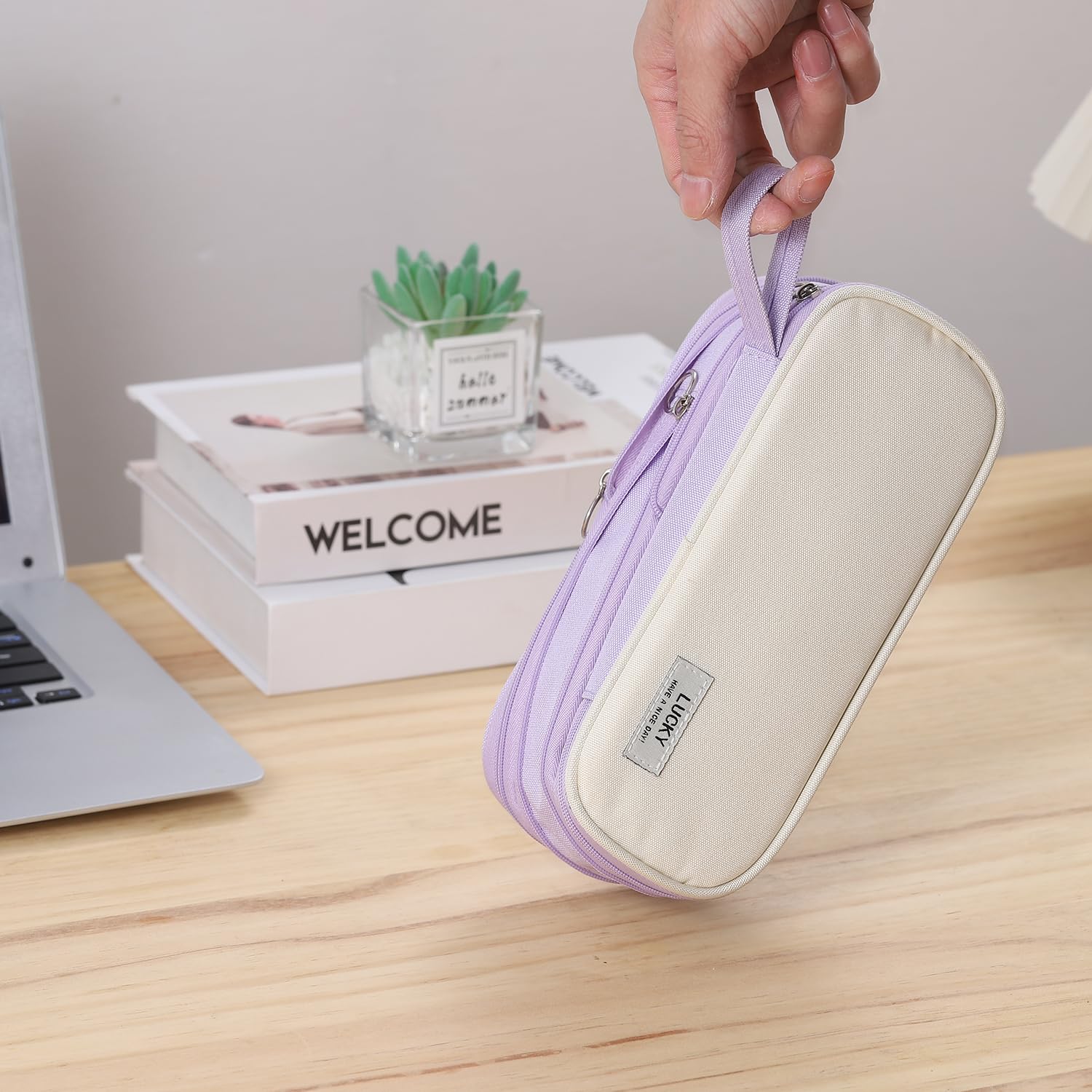 Large Pencil Case for School Zipper Pencil Pouch for Girls Teens Kids