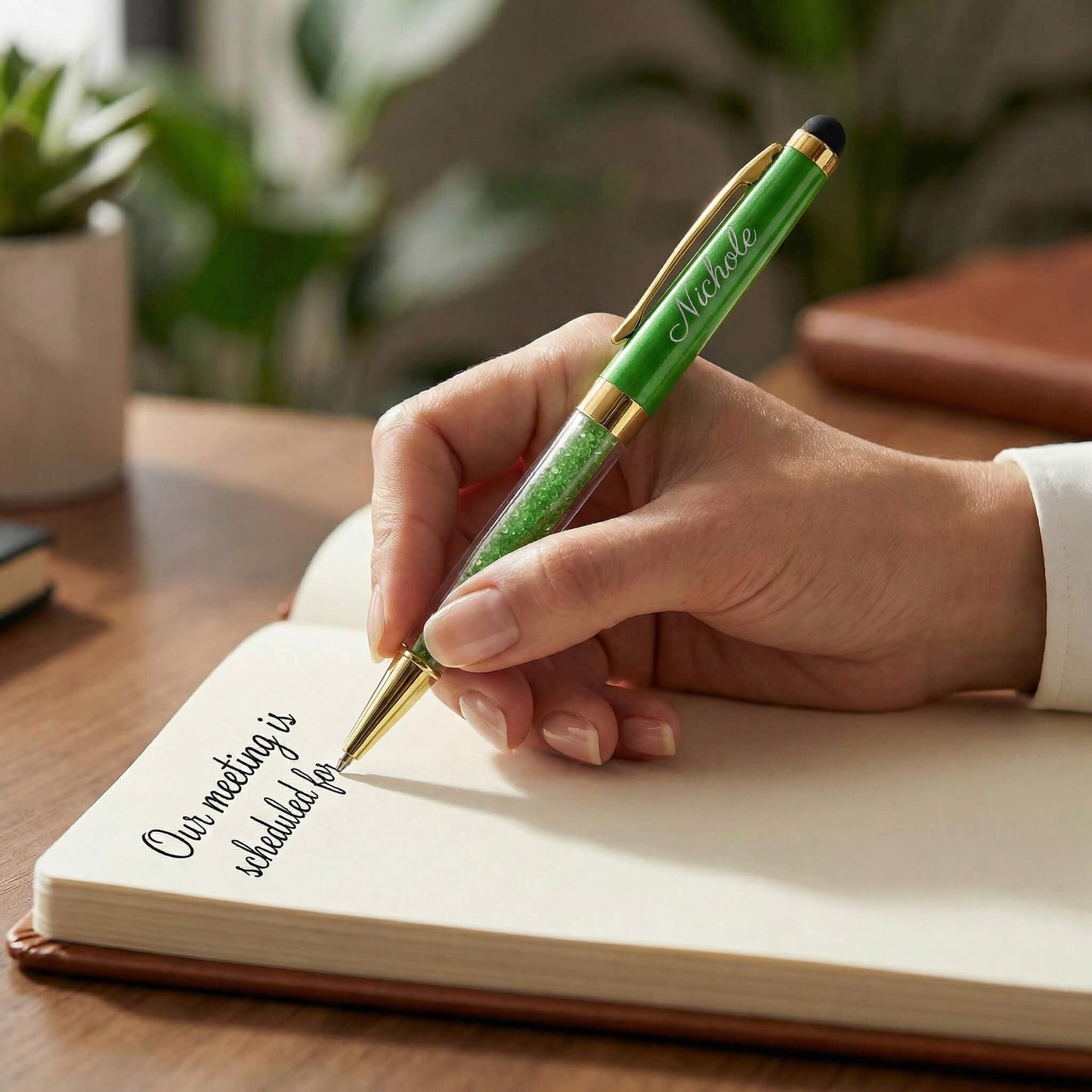 Yastar Personalized Pens Custom Engraved Ballpoint Pen with Stylus Tip