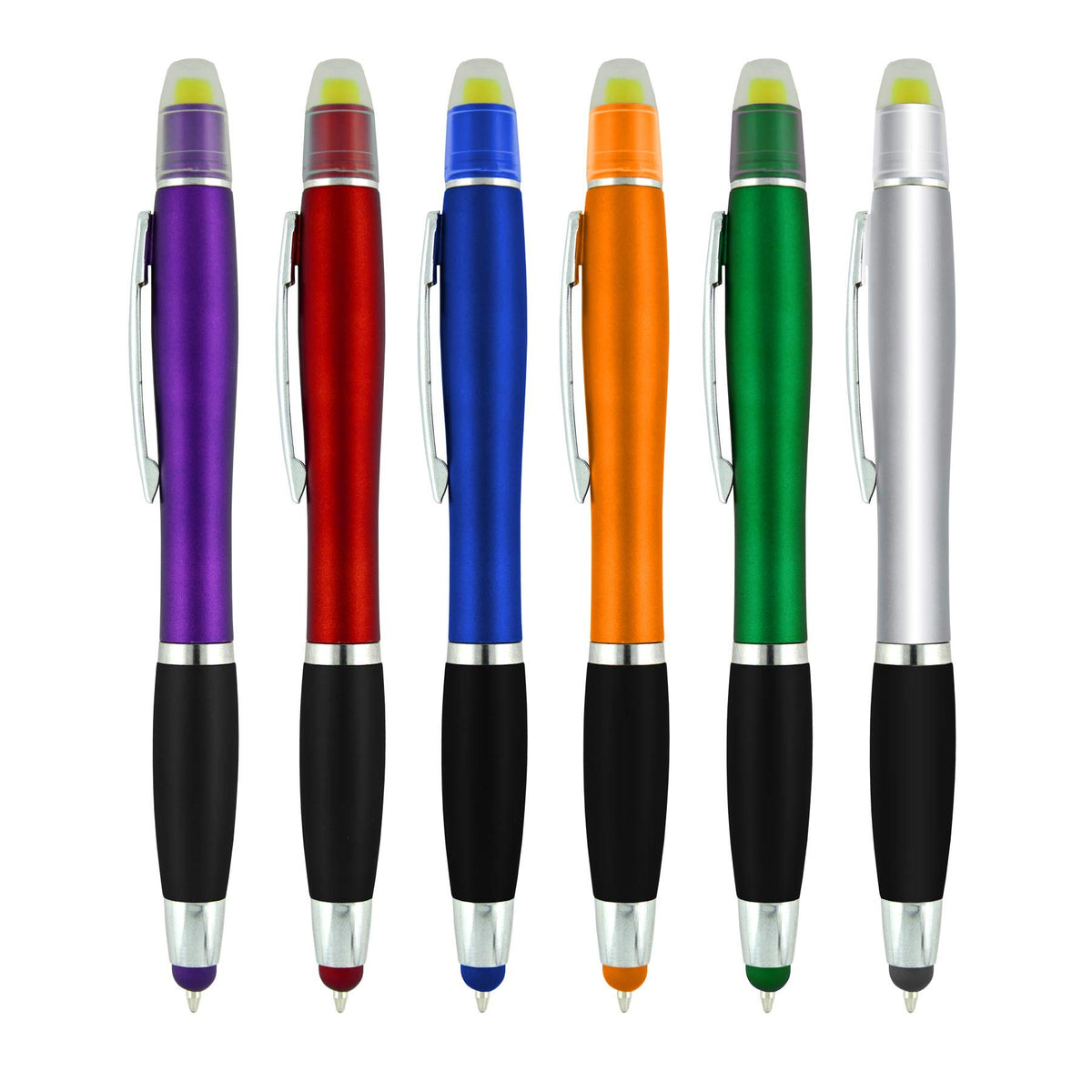 SyPen Bible Highlighter with Pen and Stylus for Touchscreens, 3 in 1 Combo, All Yellow