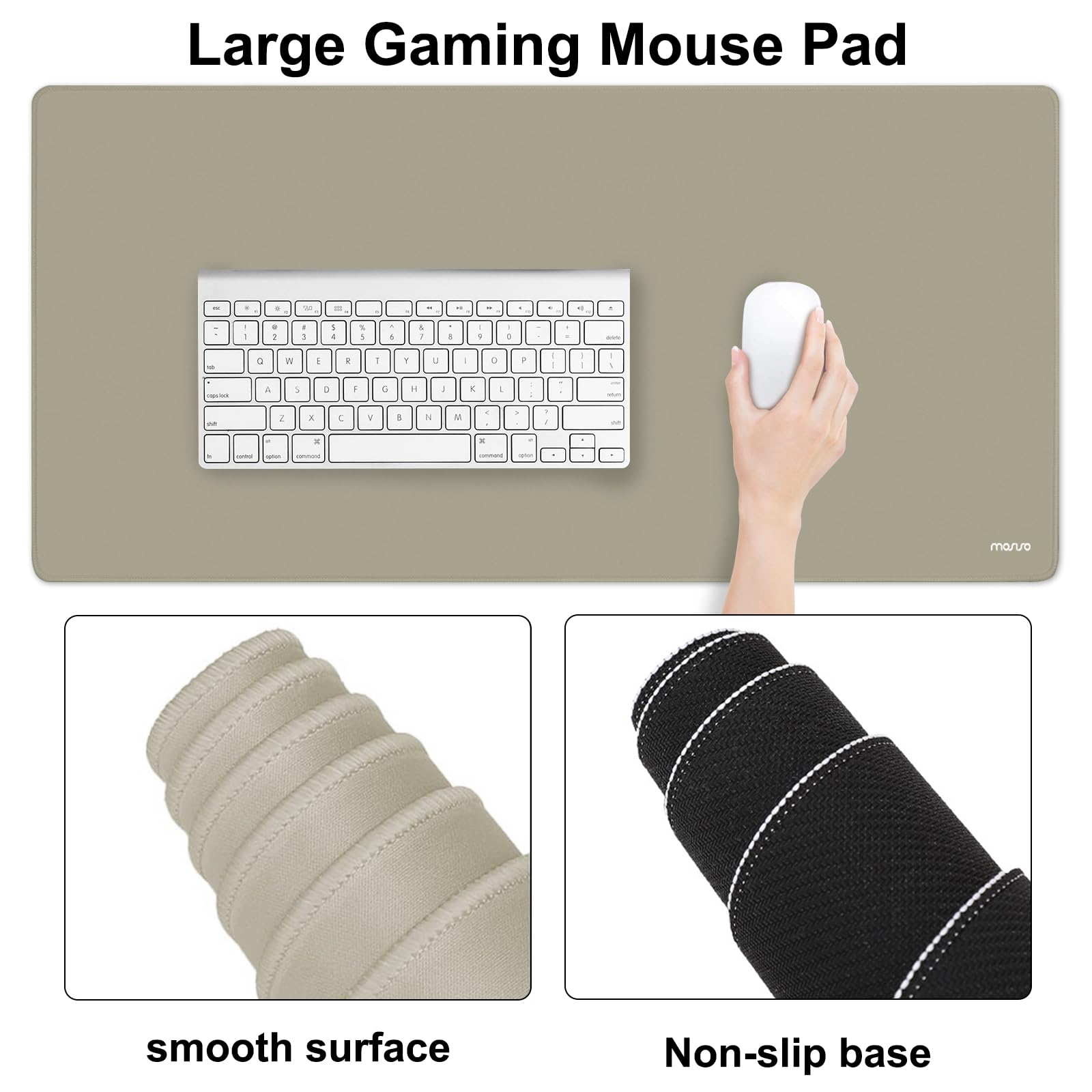 MOSISO Keyboard Mouse Pad Set, Large Gaming Mouse Pad&Keyboard Wrist Rest