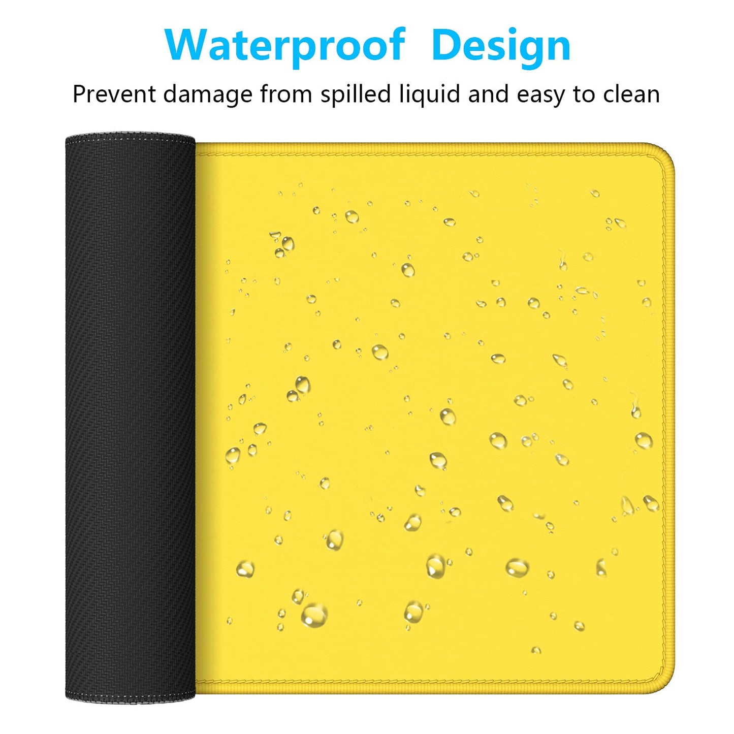Dapesuom Large Gaming Mouse Pad, Extended Mouse Mat with Stitched Edges, Full Size Keyboard Pad