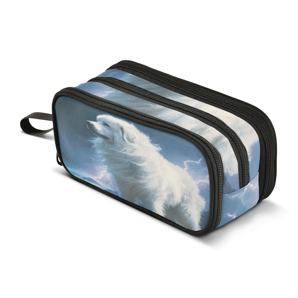 BOENLE Great Pyrenees Dog Pencil Case Box Boys Girls Large Pencil Pouch Zipper Compartments Big