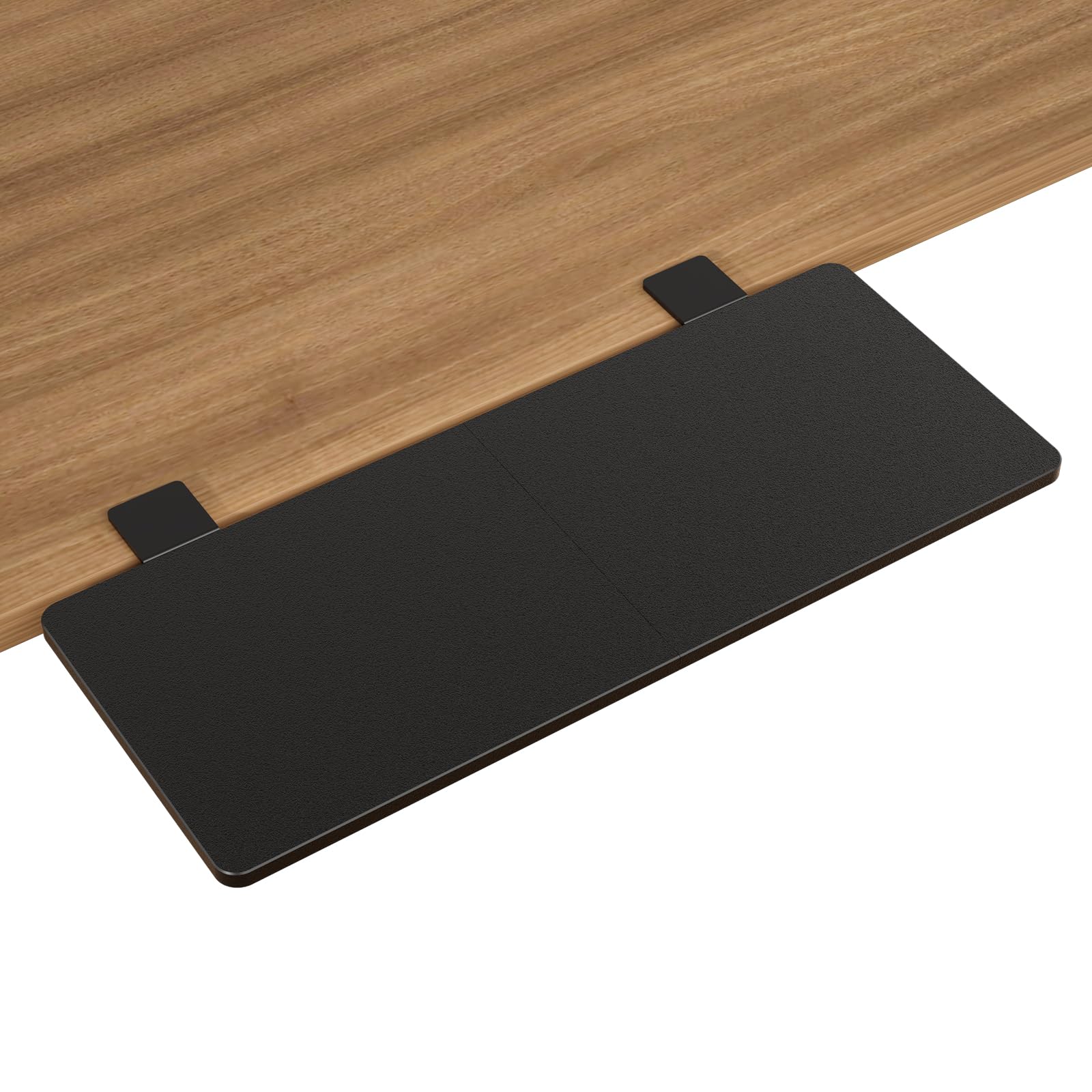 Suptek Clamp-on 9.5 x 23.6 inch Desk Extender, Wrist Support, Foldable Keyboard Tray Platform