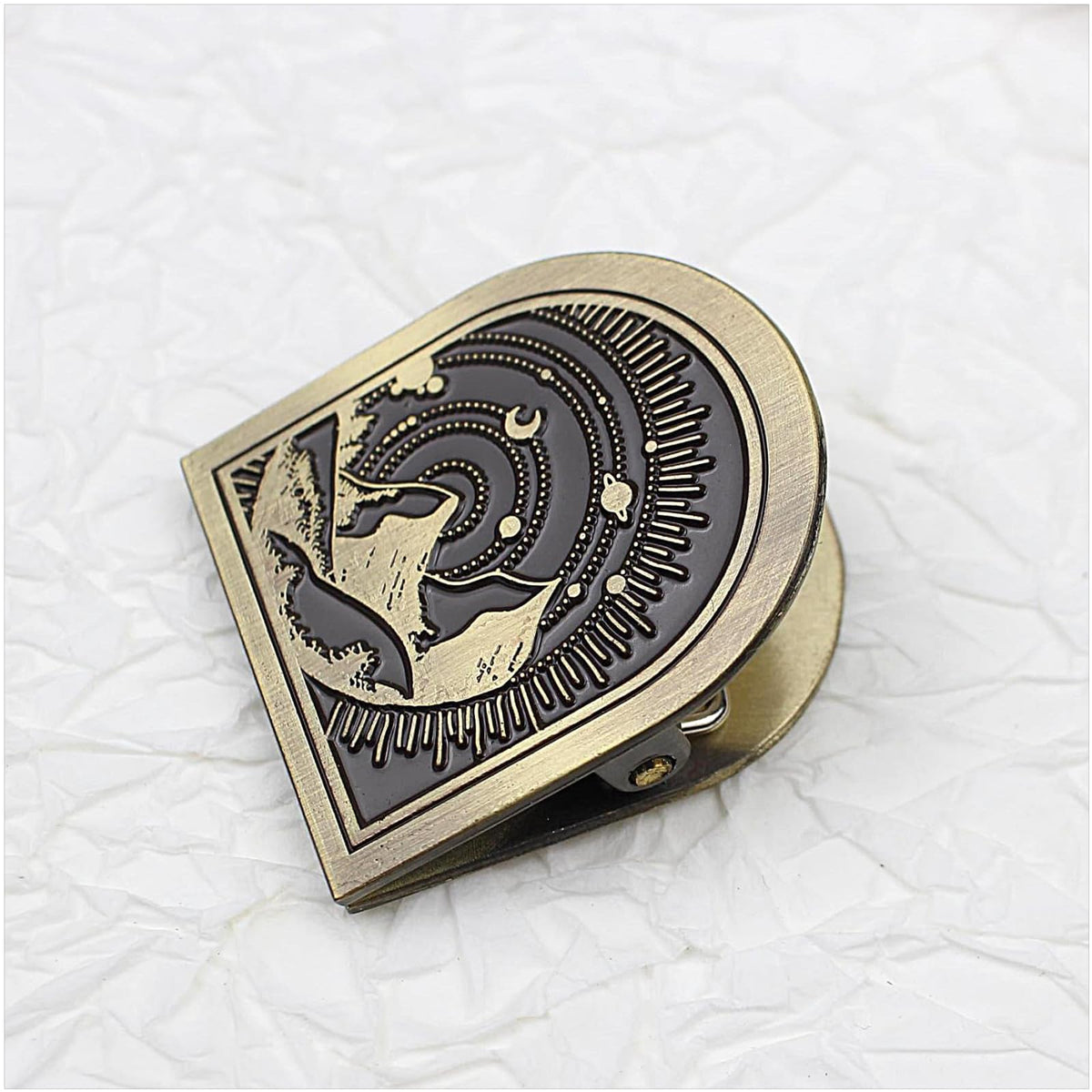 Dwpetzo Vintage Forest Themed Metal Book Clip for TN Travelers Moterm Midori Notebook Accessories
