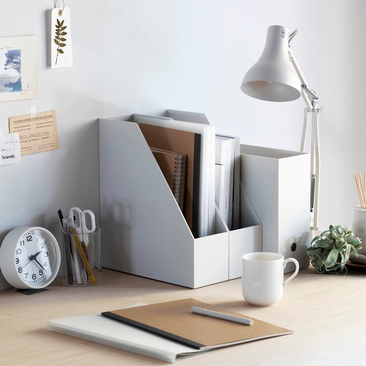 MUJI 83904364 Recycled Polypropylene File Box, Standard Type, White Gray, Approx. Width 3.9 x Depth