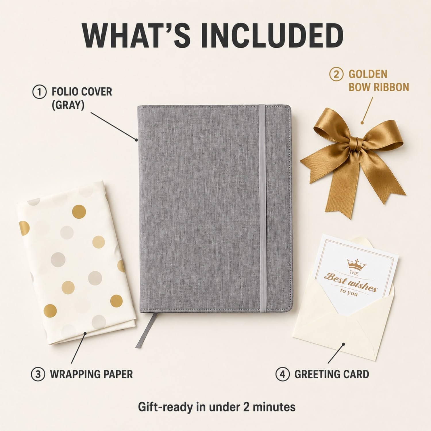 Folio Cover for Rocketbook Letter Size, Trifold Waterproof Notebook Case
