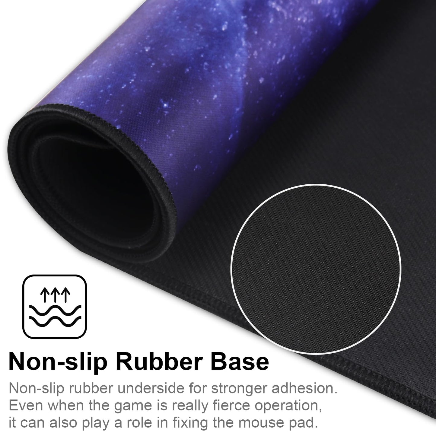 Cmhoo XXL Professional Large Mouse Pad & Computer Game Mouse Mat (35.4x15.7x0.1IN, Sky Planet)