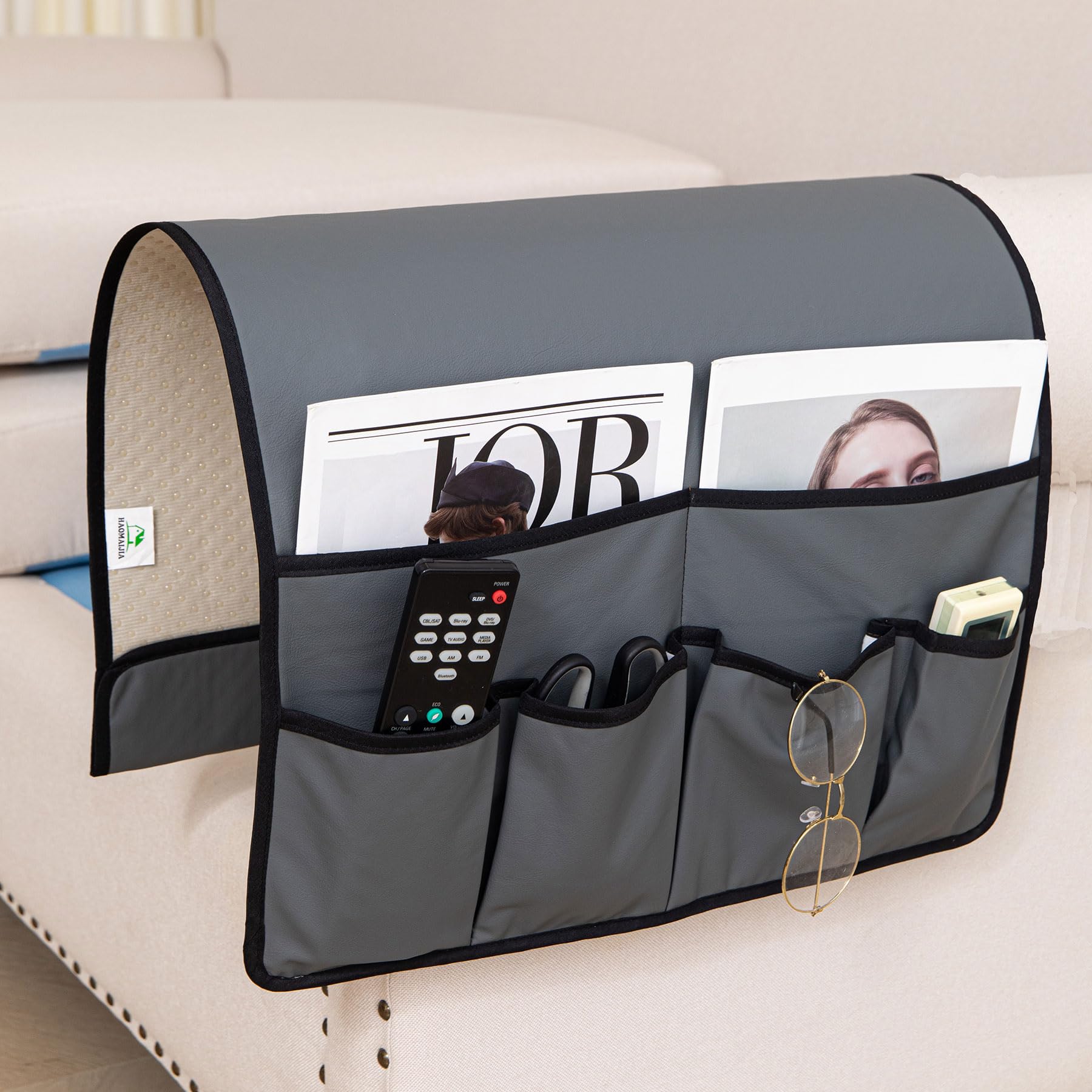 HAOMAIJIA Sofa Armrest Organizer, Remote Control Holder for Recliner Couch