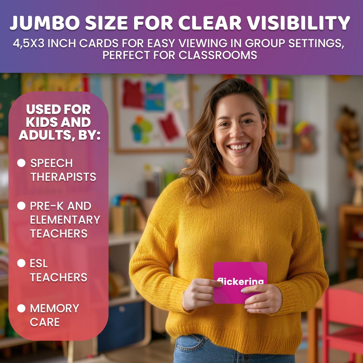Vocabulary Builder Flash Cards for Kids Ages 4-8 — Speech Therapy Materials