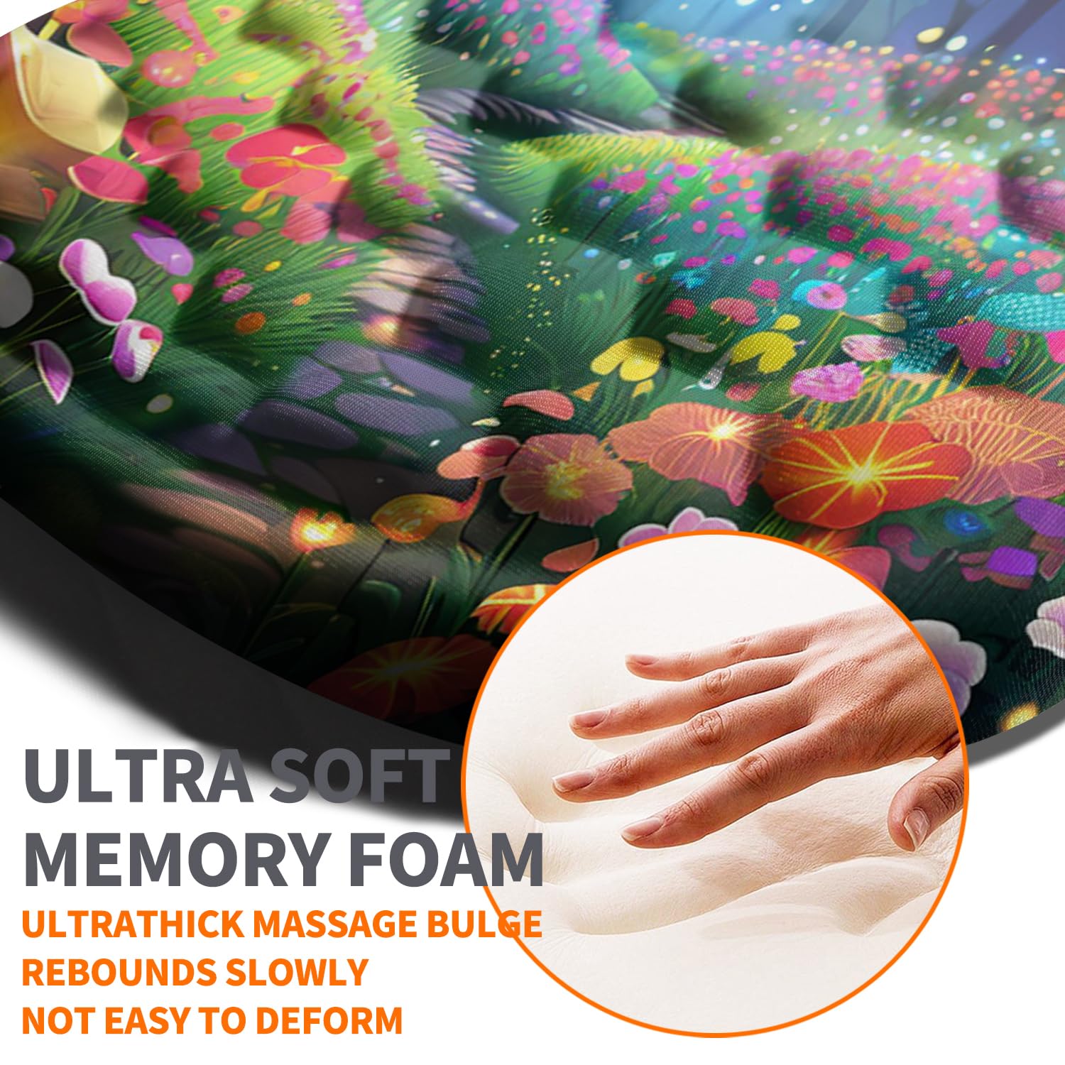Armanza Ergonomic Joint Wrist Support Mouse Pad with Memory Foam Cushion Massage Bump, Carpal